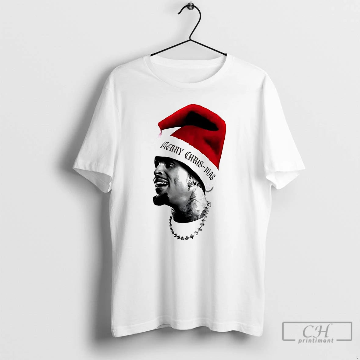 Premium Merry Chris Mas Big Head T Shirts Hoodie Sweatshirt | PurePodTees.com