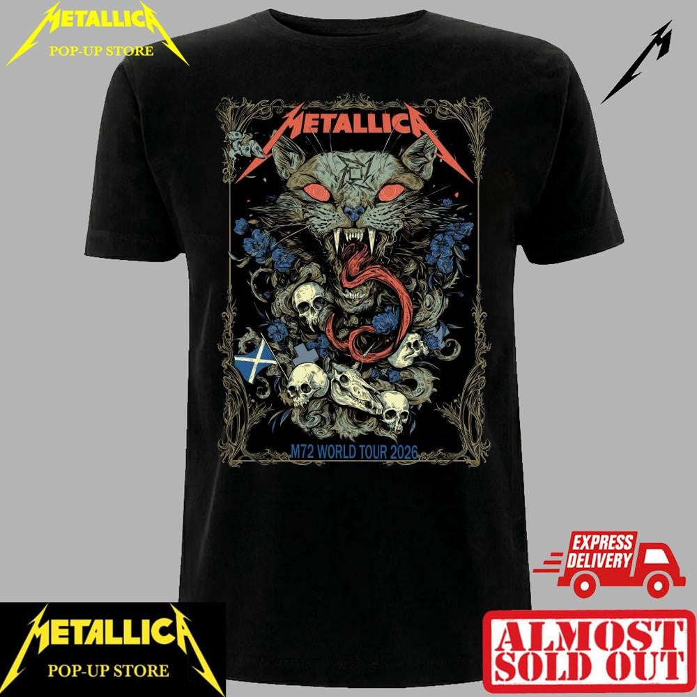 Premium Metallica Glasgow M72 2026 Tour Shirt – Limited Edition Art Print