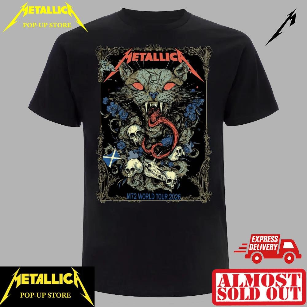 Premium Metallica Glasgow M72 2026 Tour Shirt – Limited Edition Art Print
