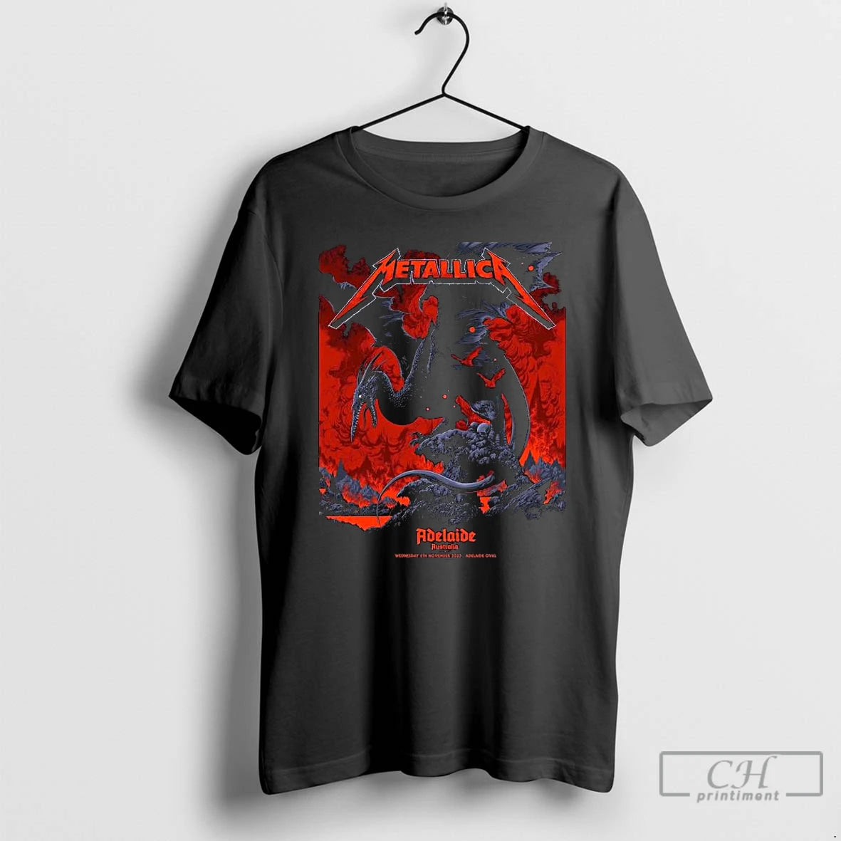 Premium Metallica M72 Adelaide Australia Pop Up Shop Exclusive By Ken Taylor At Adelaide Oval Shirt Hoodie Sweatshirt