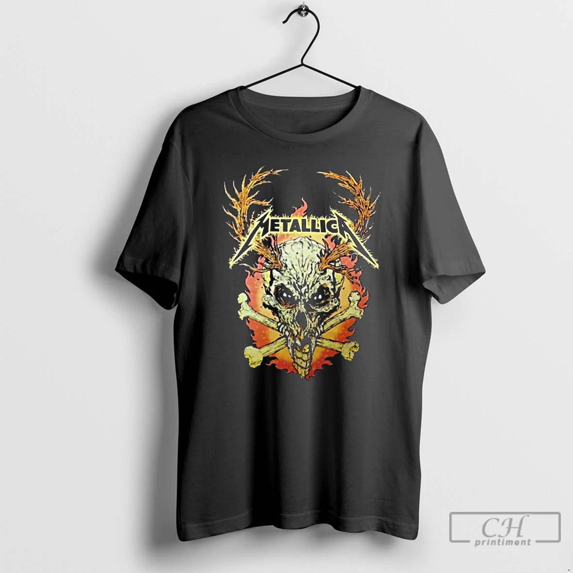 Premium Metallica M72 World Tour 2025 2026 Flame Skull Dates Back Long Sleve T Shirts Hoodie Sweatshirt | PurePodTees.com