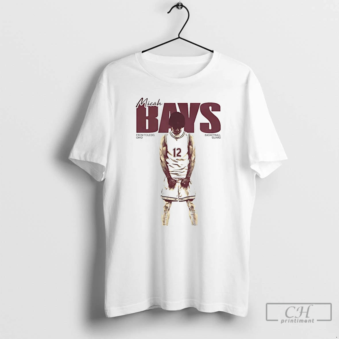 Premium Micah Bays Basketball Guard From Toledo Ohio Vintage T Shirts Hoodie Sweatshirt | PurePodTees.com