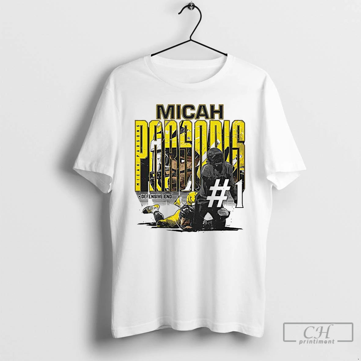 Premium Micah Parsons Green Bay Packers Football Defensive End Number 1 T Shirts Hoodie Sweatshirt | PurePodTees.com