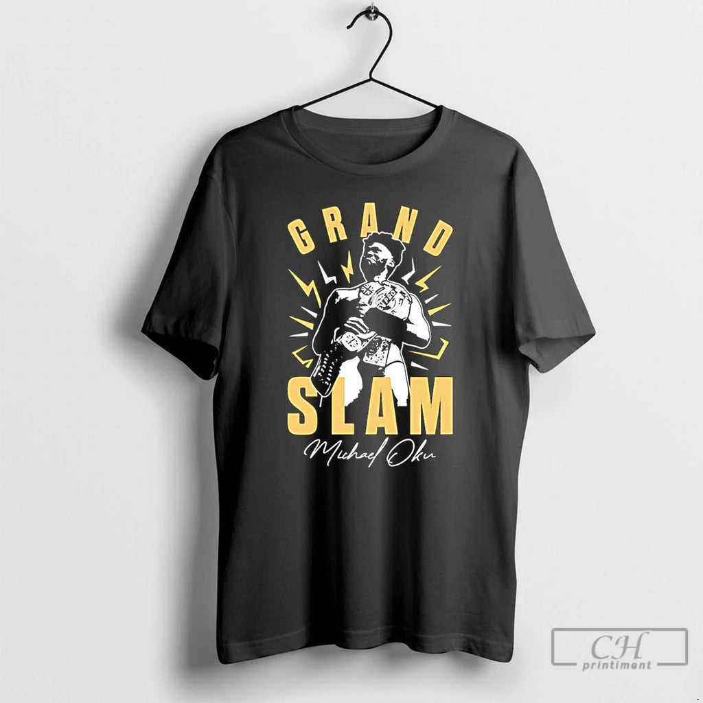 Premium Michael Oku Grand Slam Wrestling T Shirts Hoodie Sweatshirt | PurePodTees.com