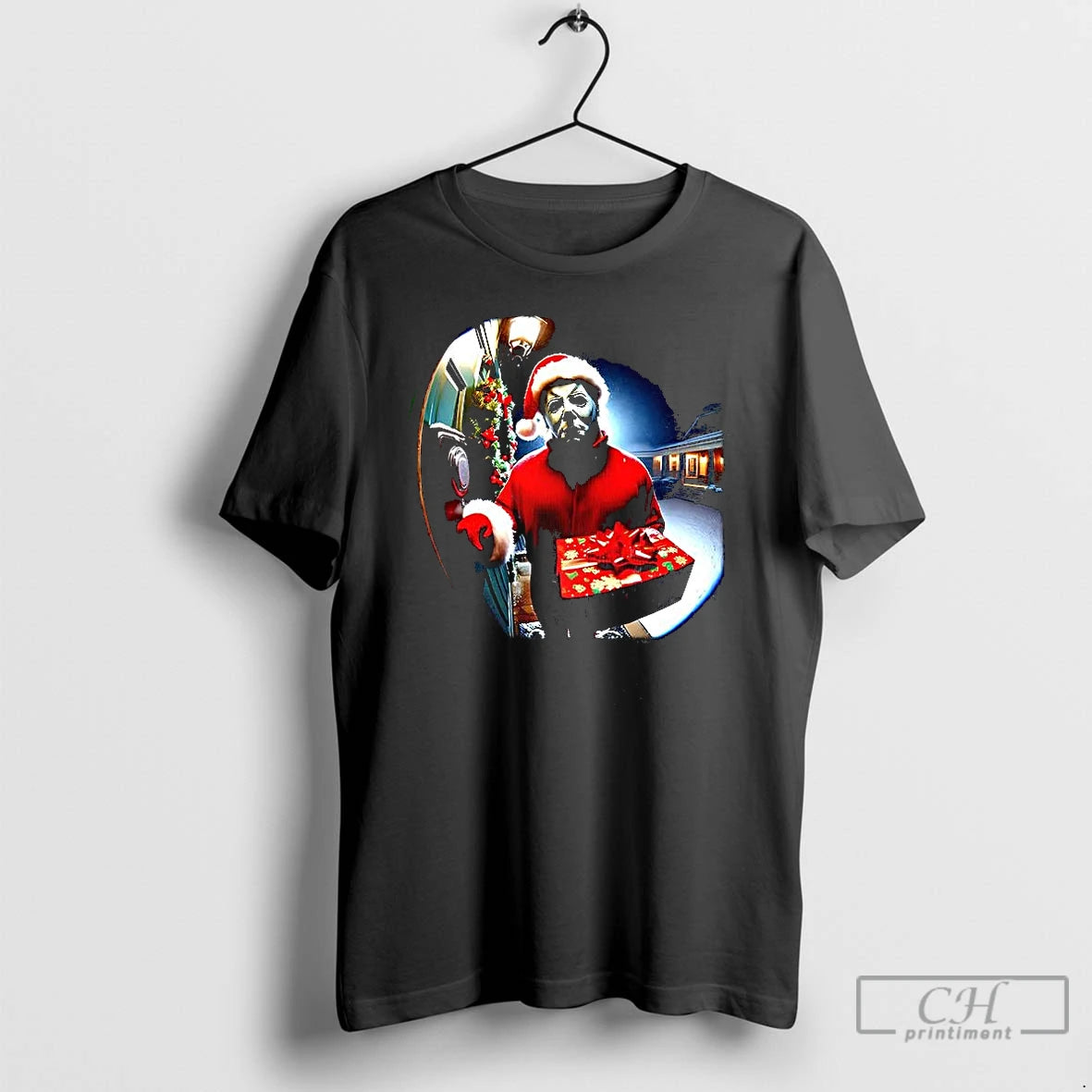 Premium Michael Mayer Knock On The Door Merry Christmas T Shirts Hoodie Sweatshirt | PurePodTees.com
