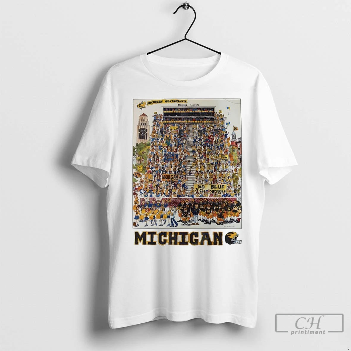 Premium Michigan Wolverines Easter Eggs 1983 John Holladay Shirt Hoodie Sweatshirt | PurePodTees.com