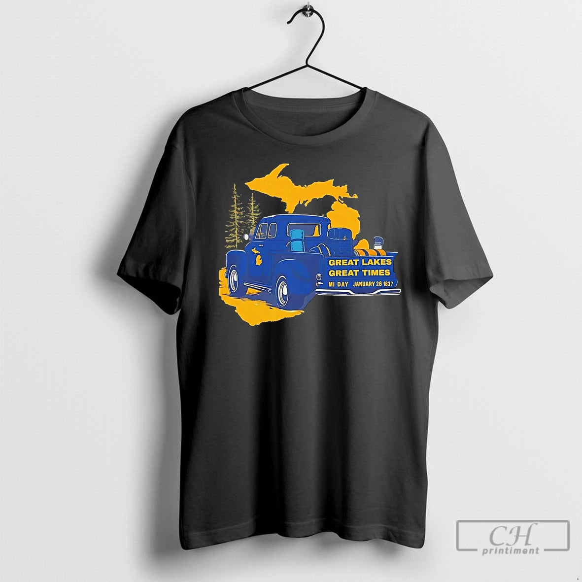 Premium Michigan Wolverines Great Lakes Truck Shirt Hoodie Sweatshirt | PurePodTees.com