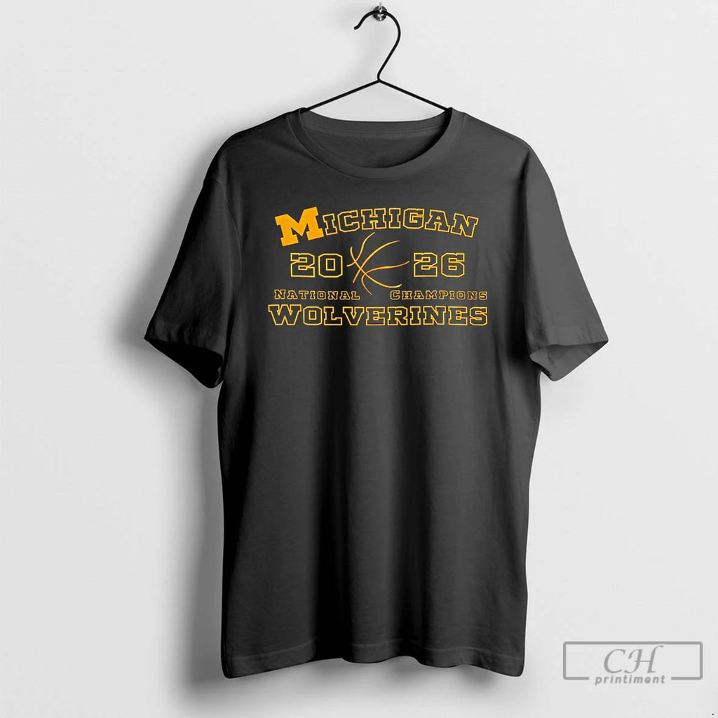 Premium Michigan Wolverines National Champions Basketball 2026