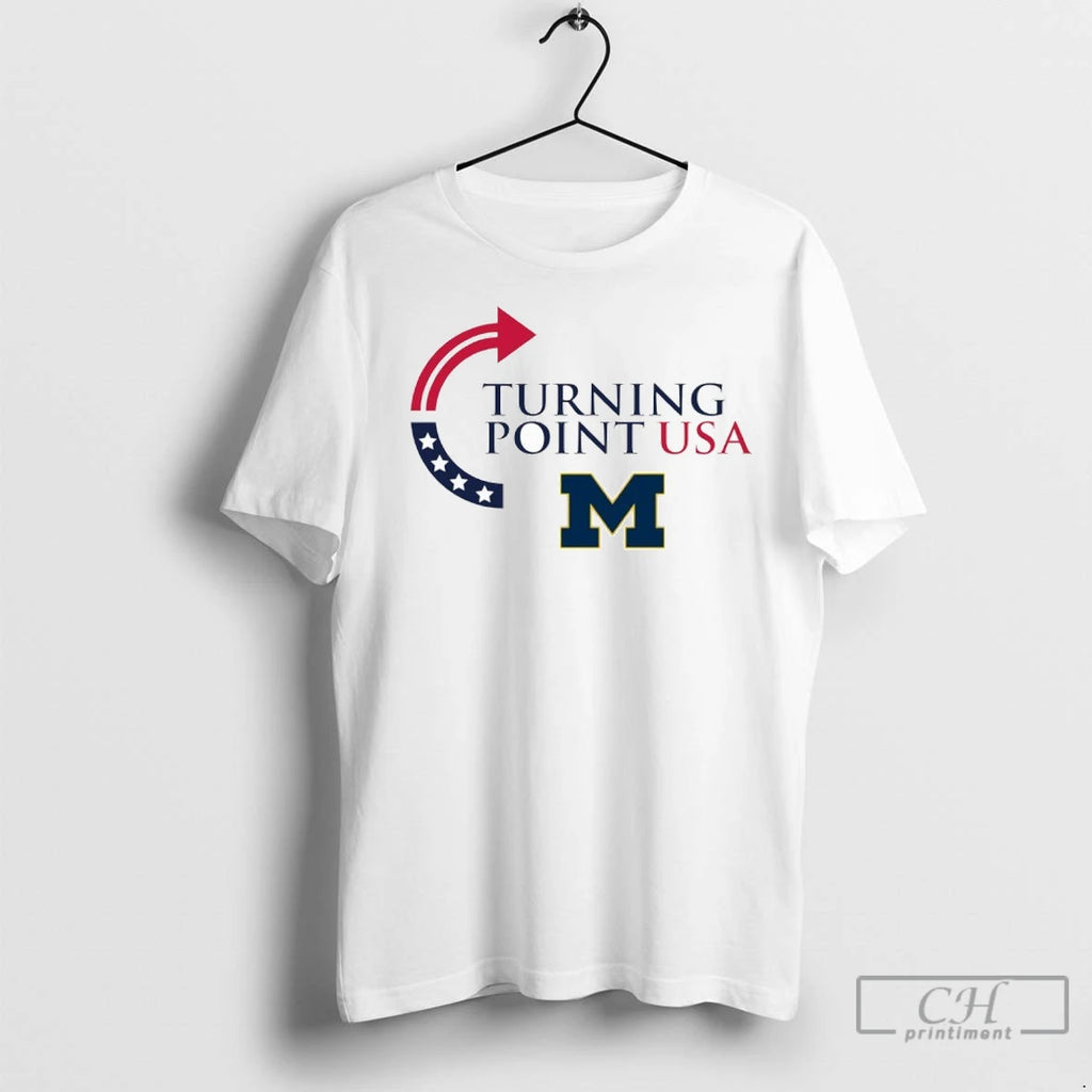Premium Michigan Wolverines Turning Point Usa Shirt Hoodie Sweatshirt | PurePodTees.com