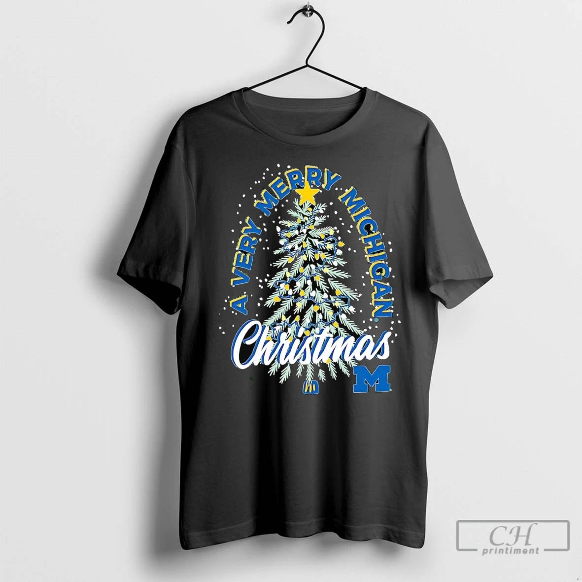 Premium Michigan Wolverines A Very Merry Michigan Christmas Shirt Hoodie Sweatshirt | PurePodTees.com