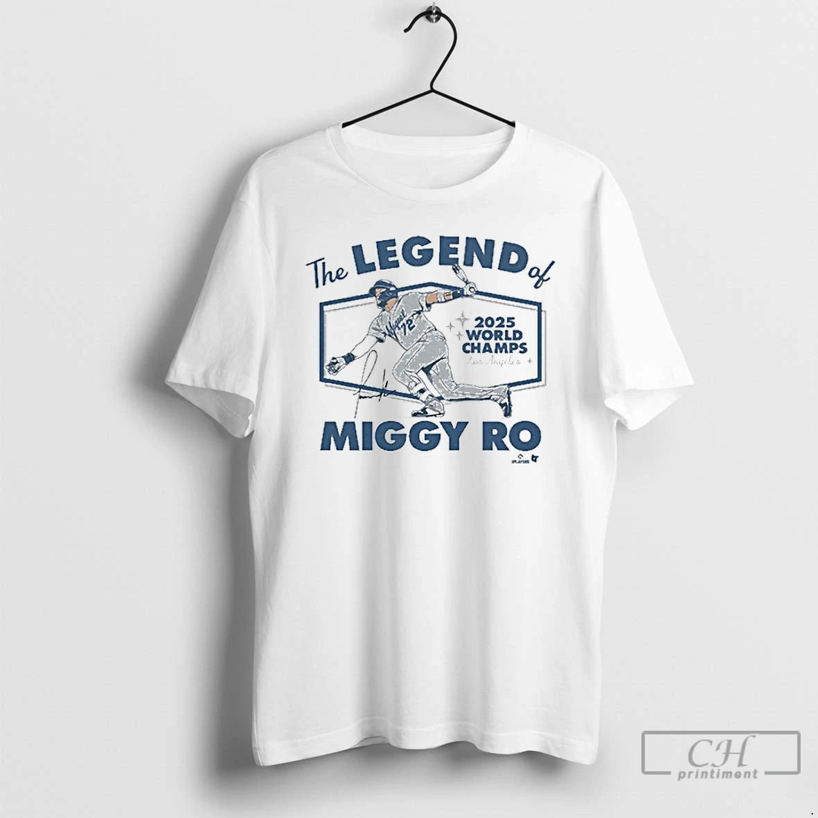 Premium Miguel Rojas The Legend Of Miggy Ro 2025 World Champs T Shirts Hoodie Sweatshirt | PurePodTees.com