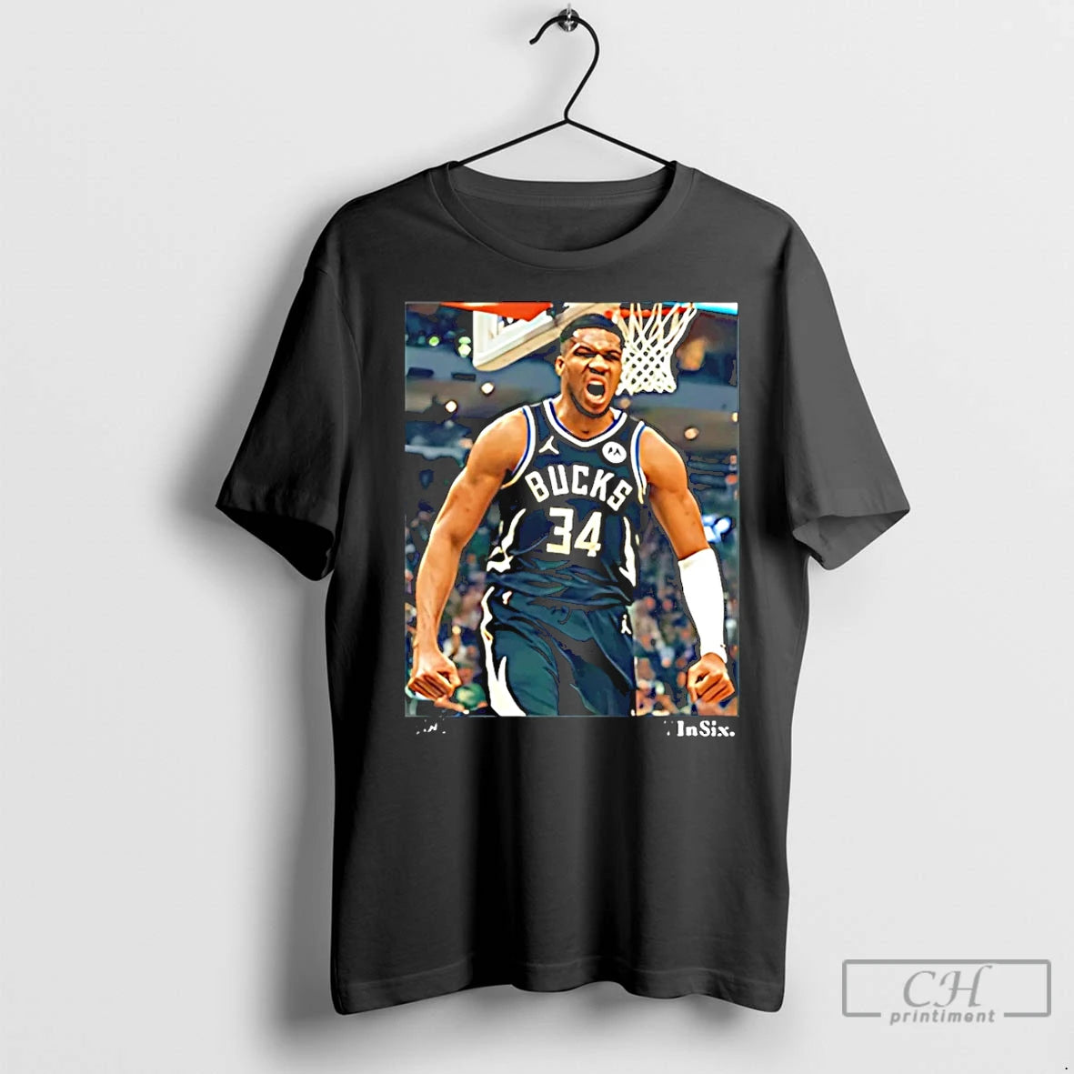 Premium Milwaukee Bucks In Six Giannis Antetokounmpo Shirt Hoodie Sweatshirt | PurePodTees.com