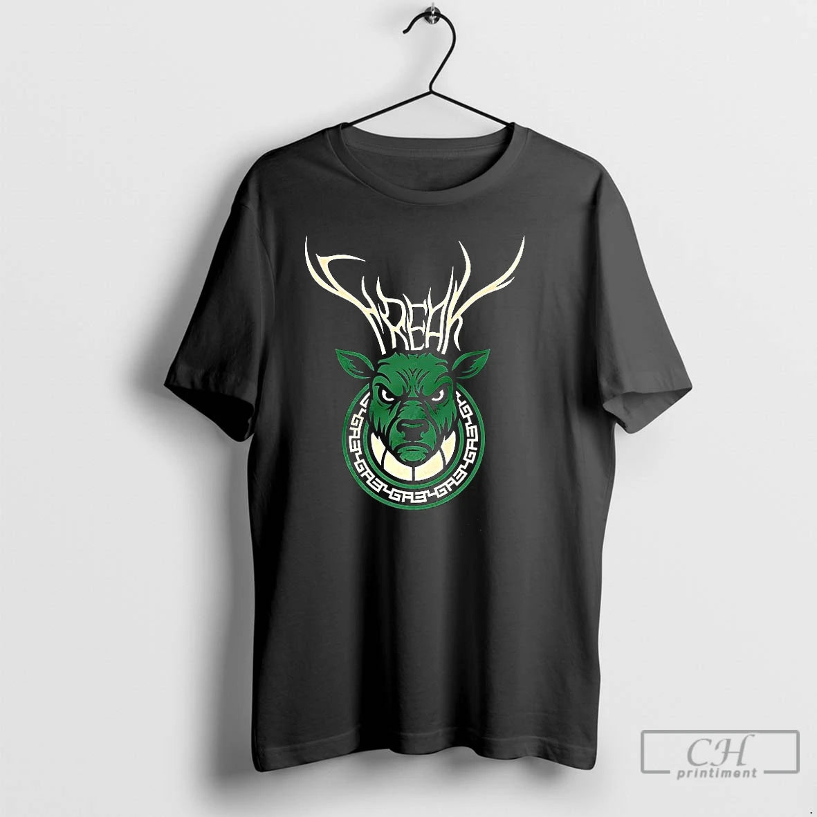 Premium Milwaukee Bucks Basketball Deer Freak Logo T Shirts Hoodie Sweatshirt | PurePodTees.com