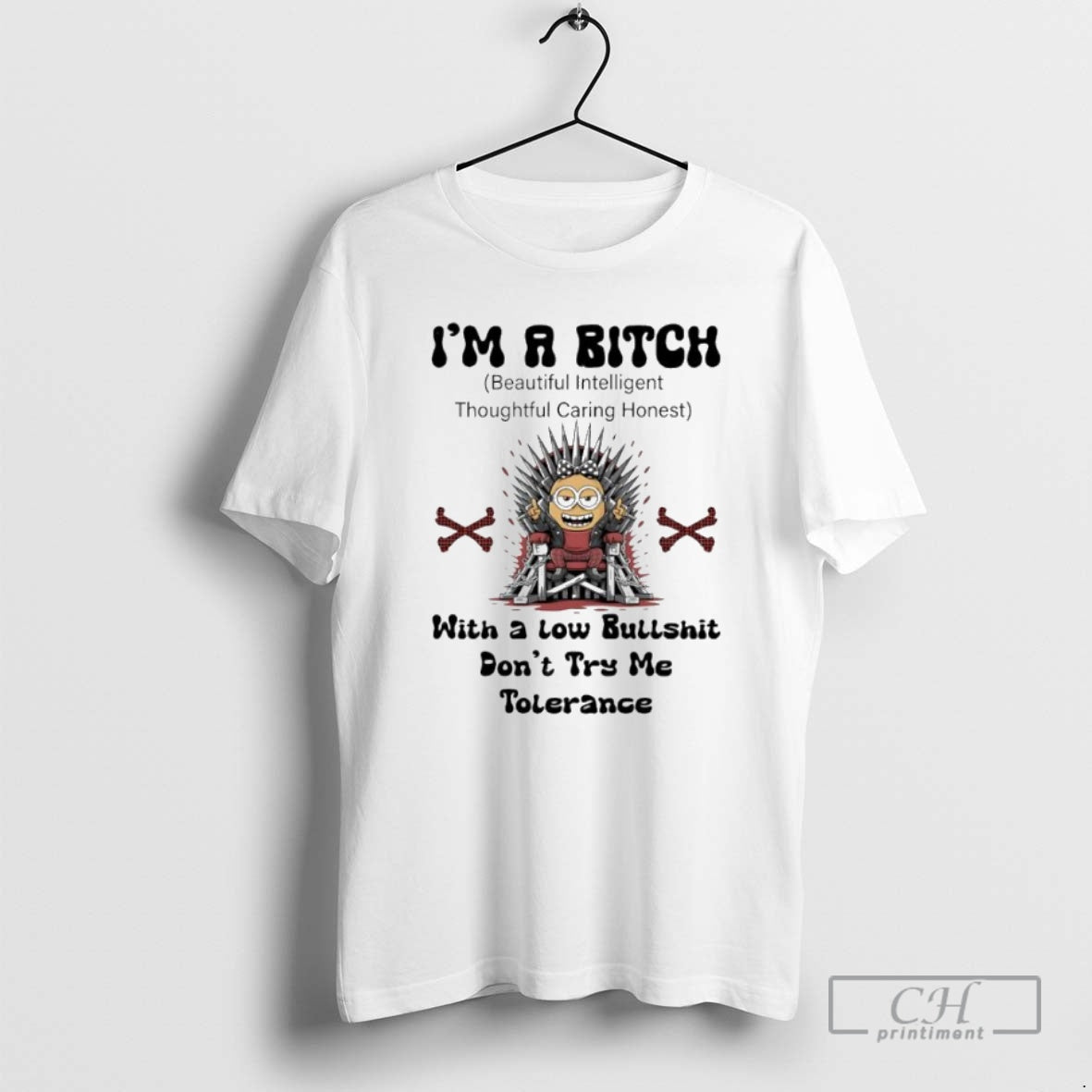 Premium Minion Im A Bitch Beautiful Intelligent Thoughtful Caring Honest With A Low Bullshit Tolerance Shirt Hoodie...