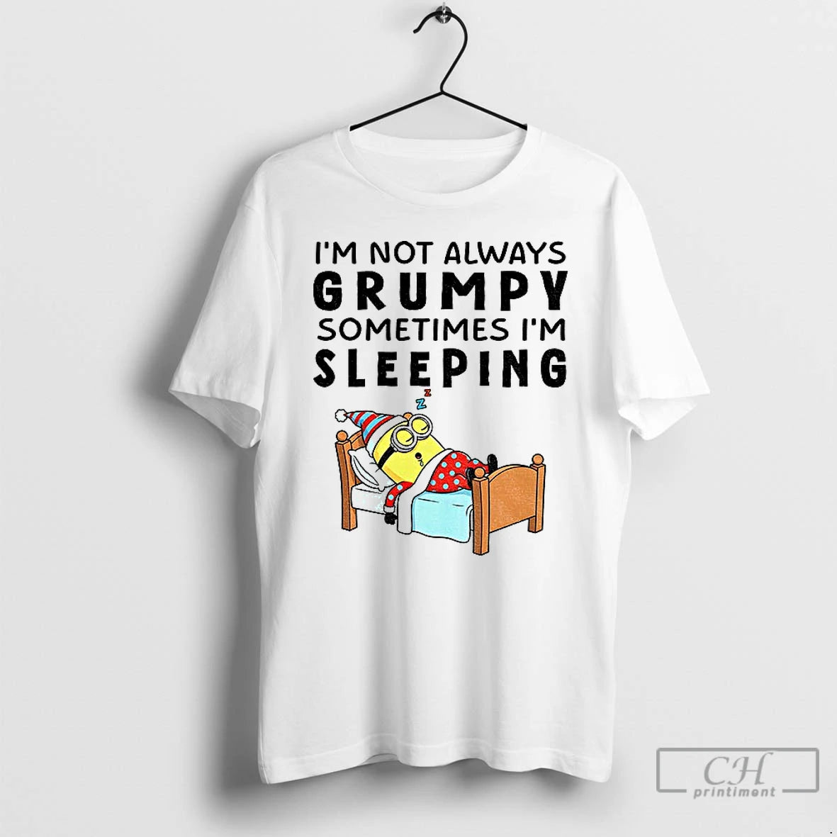 Premium Minion X Gnome Im Not Always Grumpy Sometimes Im Sleeping Christmas T Shirts Hoodie Sweatshirt | PurePodTees.com