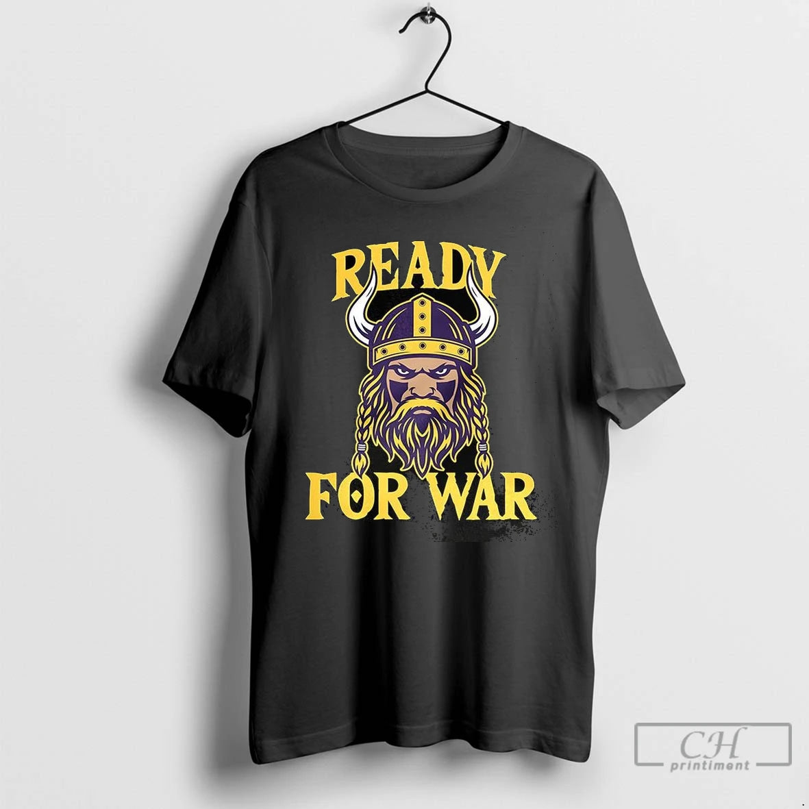 Premium Minnesota Vikings Football Ready For War Head Mascot Shirt Hoodie Sweatshirt | PurePodTees.com