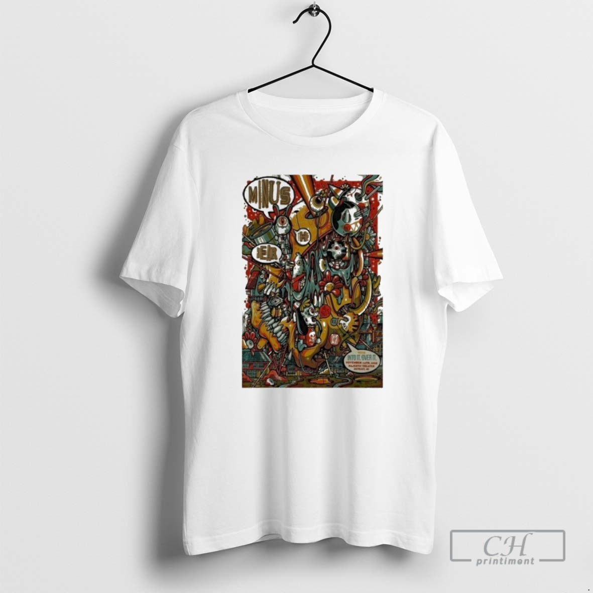 Premium Minus The Bear Into It Over It Detroit Mi Nov 14 2025 Tour Shirt Hoodie Sweatshirt | PurePodTees.com