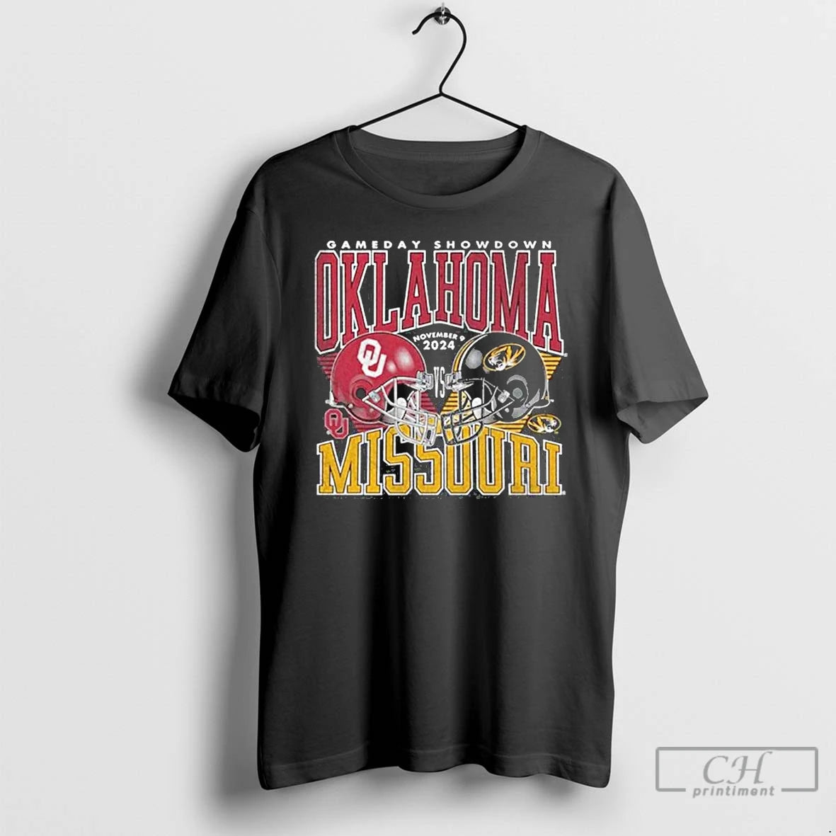 Premium Missouri Tigers Vs Oklahoma Sooners 2025 Gameday Showdown T Shirts Hoodie Sweatshirt | PurePodTees.com