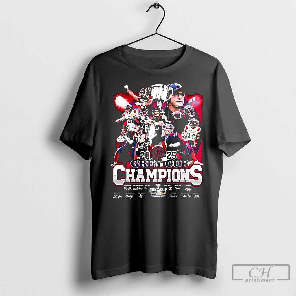 Premium Montreal Alouettes 2025 Grey Cup Champions Team Players Shirt Hoodie Sweatshirt | PurePodTees.com