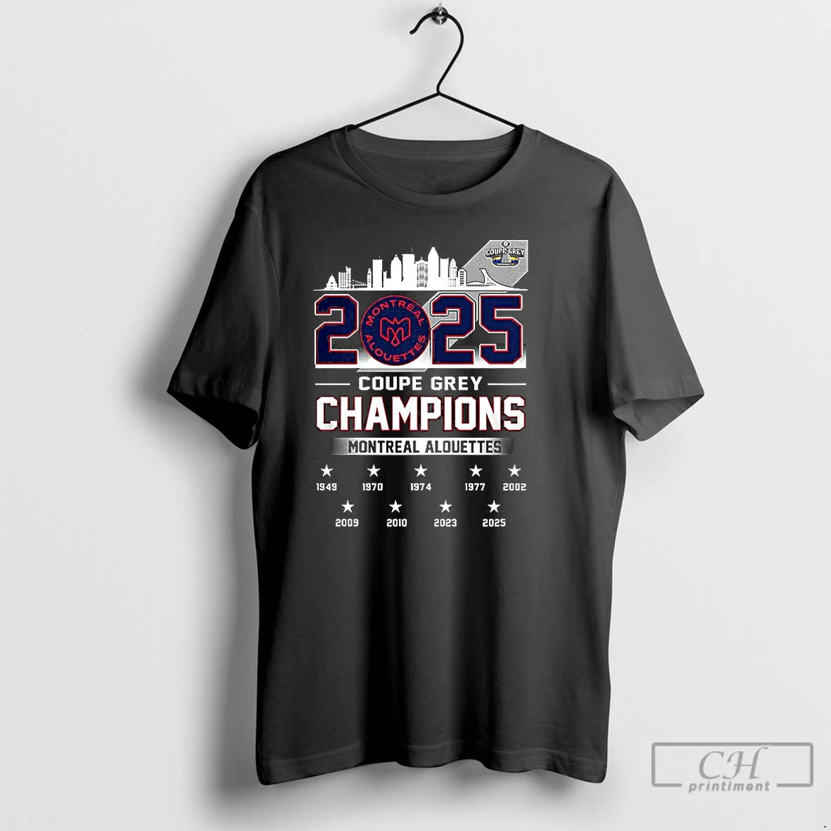Premium Montreal Alouettes Grey Cup Champions 2025 City Skyline Shirt Hoodie Sweatshirt | PurePodTees.com