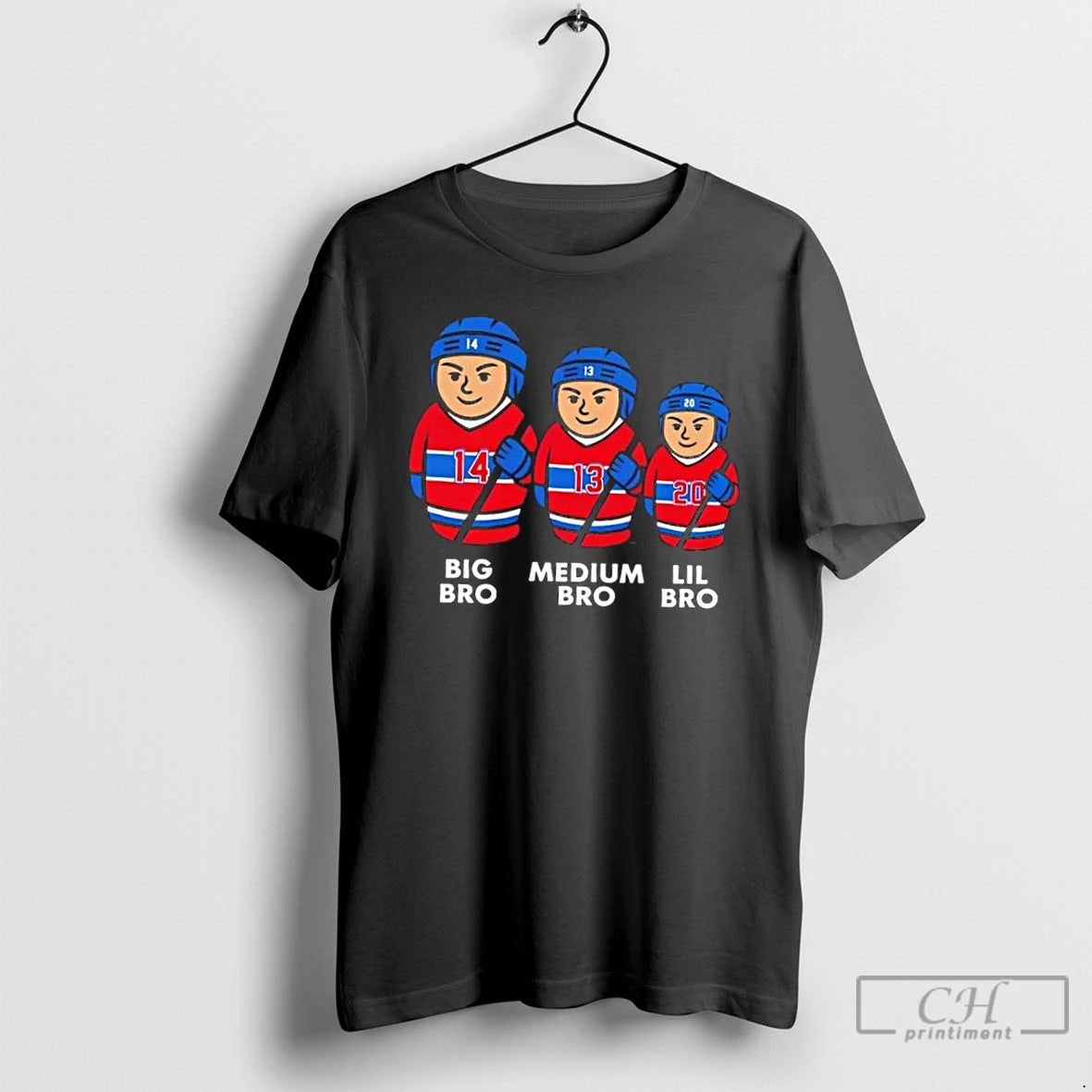 Premium Montreal Canadiens 3 Bros Big Bro Medium Bro Lil Bro T Shirts Hoodie Sweatshirt | PurePodTees.com