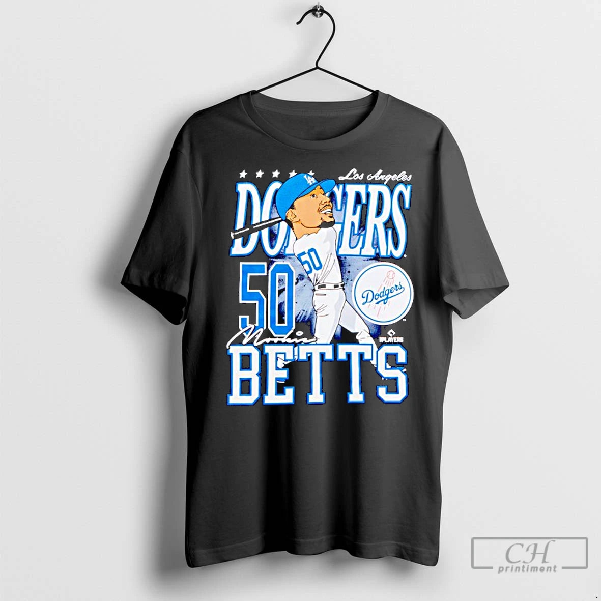 Premium Mookie Betts Los Angeles Dodgers Caricature Player Shirt Hoodie Sweatshirt | PurePodTees.com