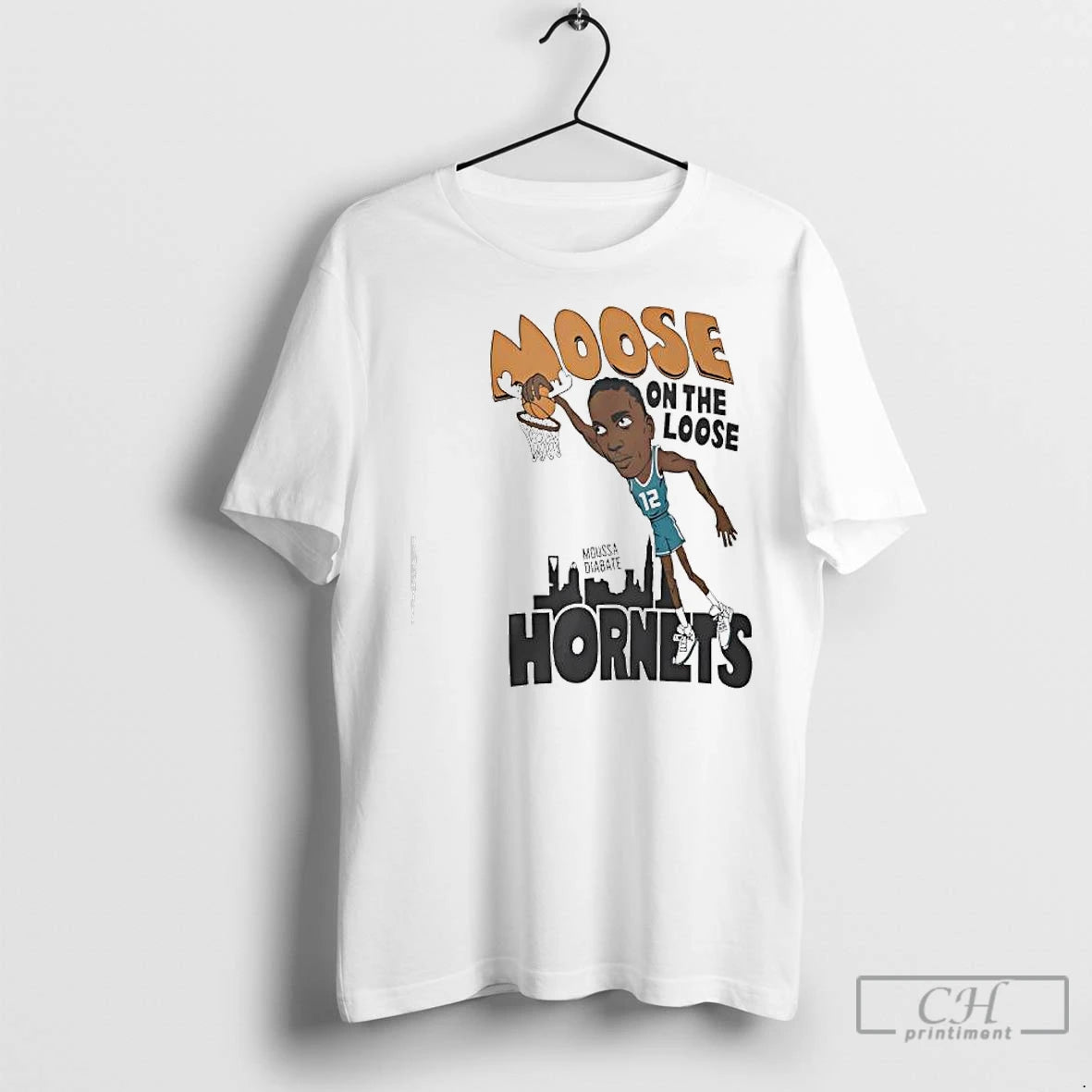 Premium Moose On The Loose Hornets Moussa Diabate Shirt Hoodie Sweatshirt | PurePodTees.com
