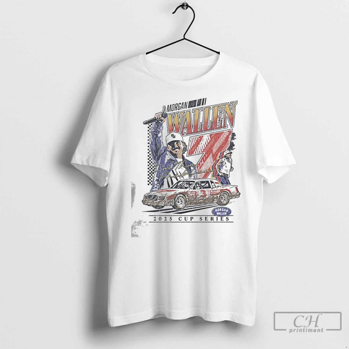 Premium Morgan Wallen Racing Cup Series 2025 Shirt Hoodie Sweatshirt | PurePodTees.com