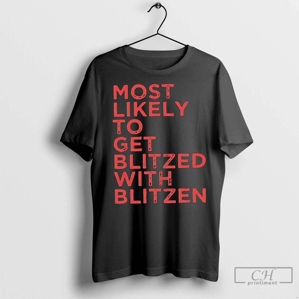 Premium Most Likely To Get Blitzed With Blitzen Christmas Shirt Hoodie Sweatshirt | PurePodTees.com
