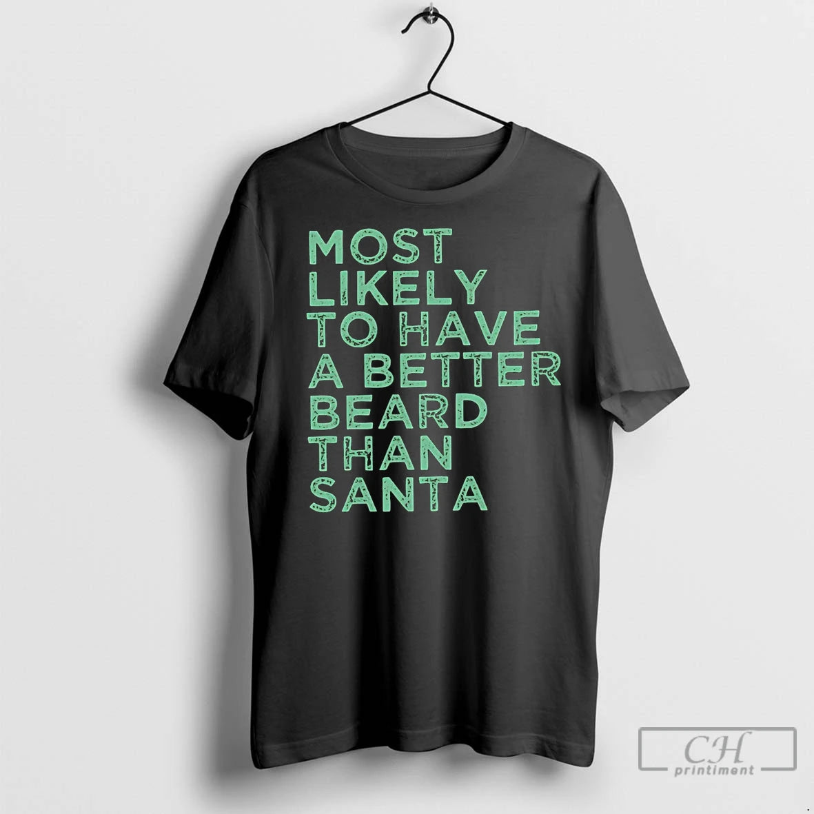 Premium Most Likely To Have A Better Beard Than Santa Christmas Shirt Hoodie Sweatshirt | PurePodTees.com