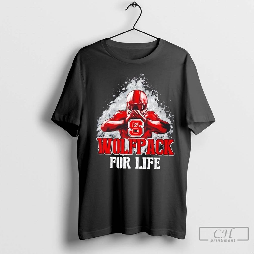 Premium Nc State Wolfpack Football For Life Shirt Hoodie Sweatshirt | PurePodTees.com