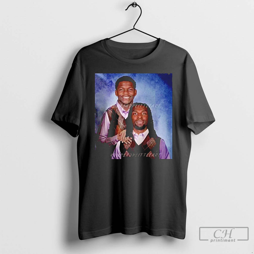 Premium Naz Reid Anthony Edwards Basketball Step Bros Minnesota Timberwolves