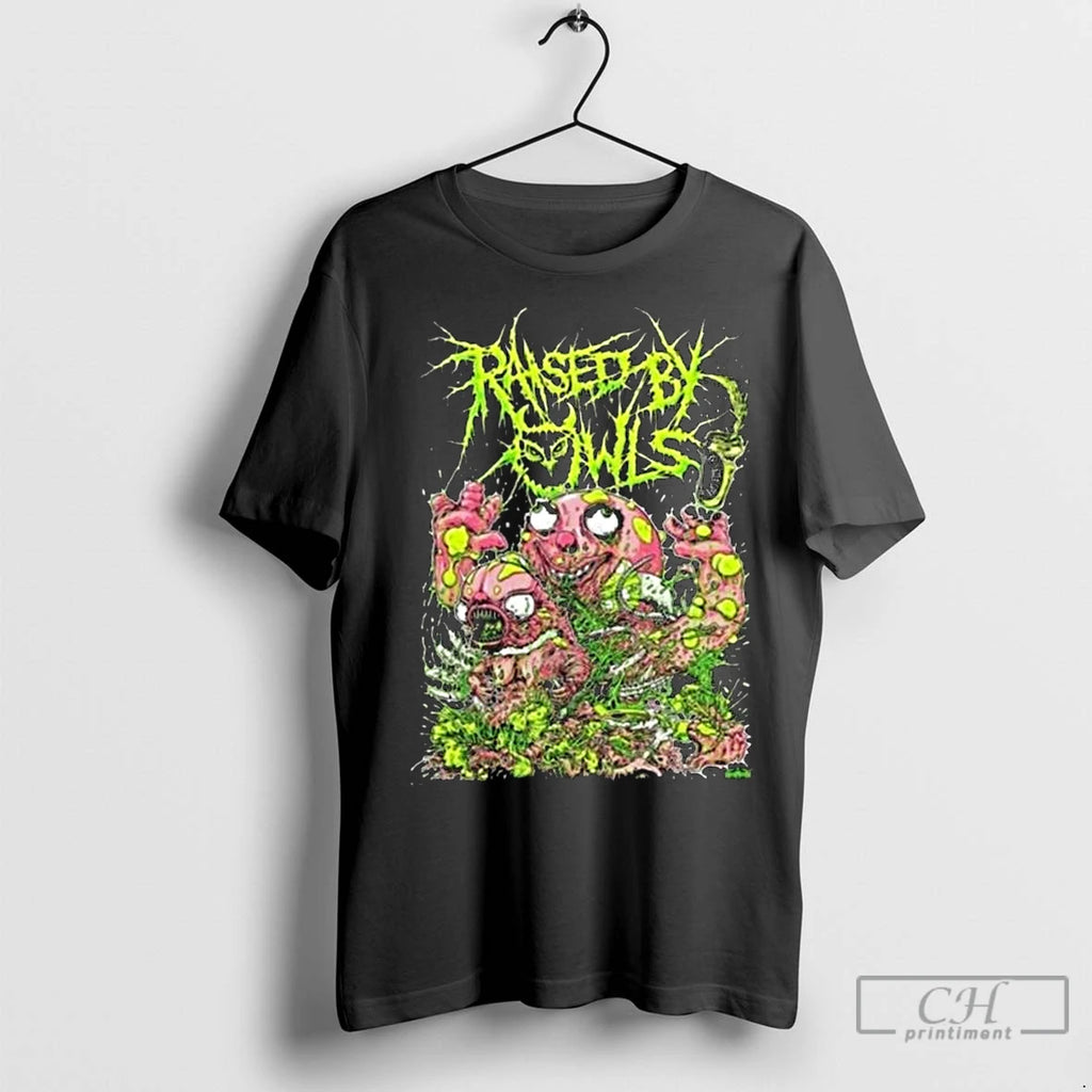 Premium Neon Gore Monster Brutal Horror Art Metal Band Style Long Sleve Shirt Hoodie Sweatshirt | PurePodTees.com