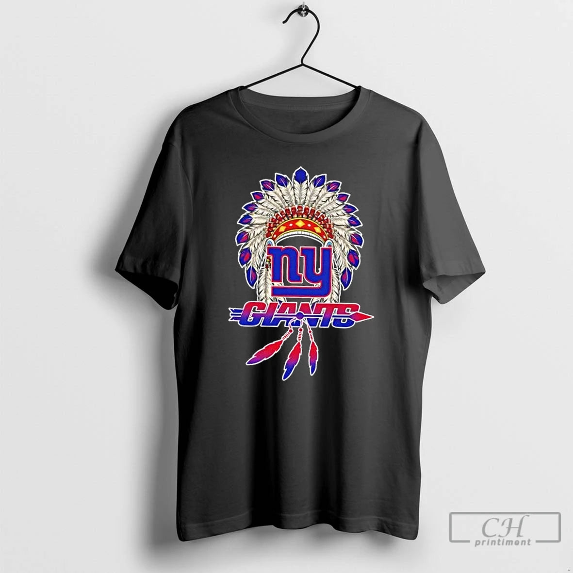 Premium New York Giants Football X Native American T Shirts Hoodie Sweatshirt | PurePodTees.com