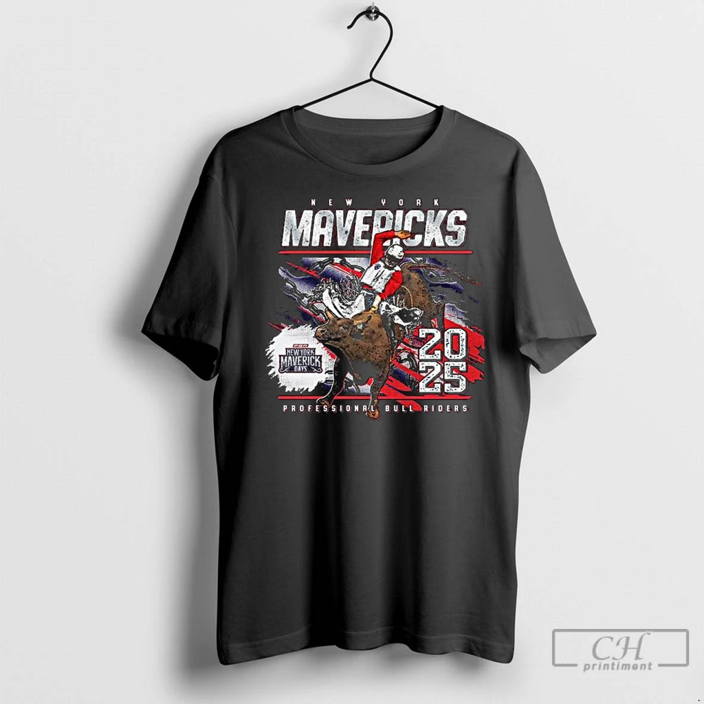 Premium New York Mavericks 2025 Event Professional Bull Riders Long Sleve Shirt Hoodie Sweatshirt | PurePodTees.com