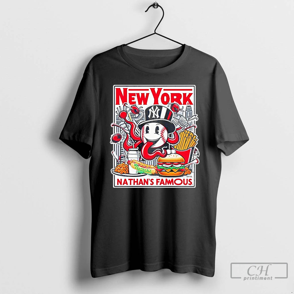 Premium New York Yankees Nathans Famous T Shirts Hoodie Sweatshirt | PurePodTees.com