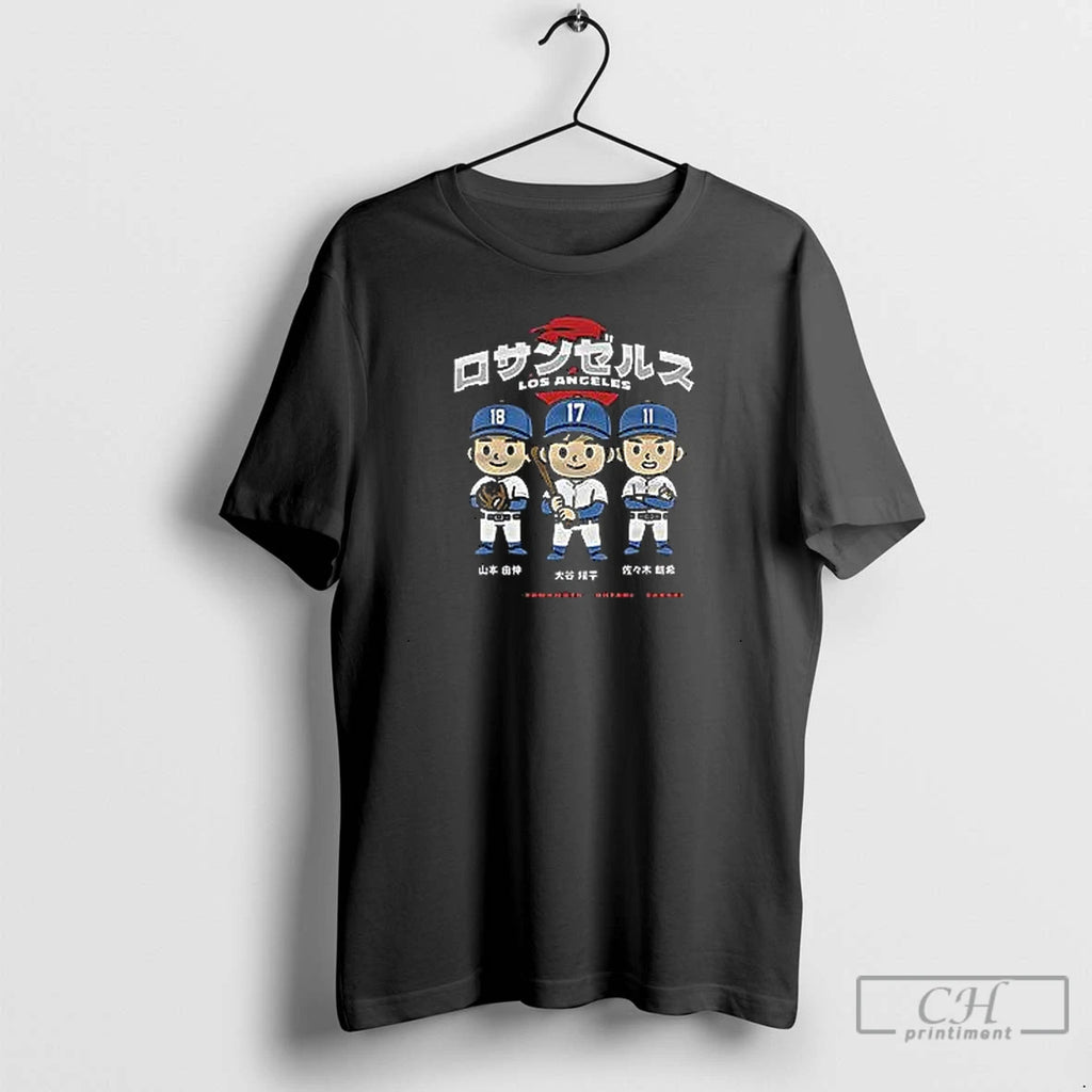 Premium Nice Shohei Ohtani Los Angeles Dodgers Chibi Anime Shirtshohei Ohtani Los Angeles Dodgers Chibi Shirt Hoodie...