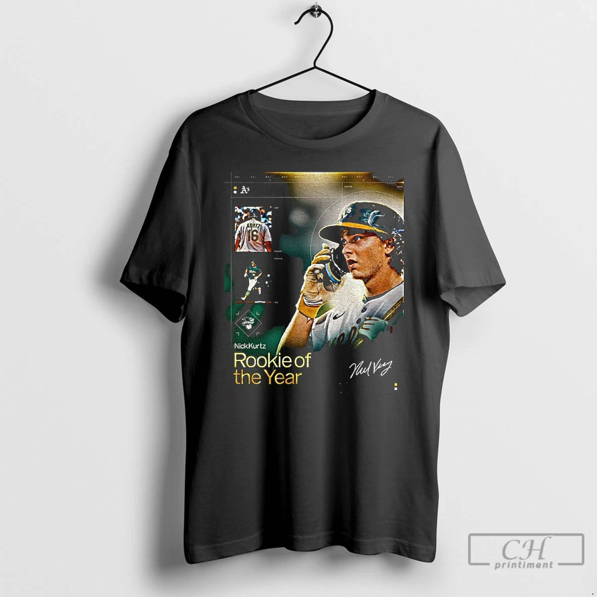 Premium Nick Kurtz Oakland Athletics Is The American League Rookie Of The Year T Shirts Hoodie Sweatshirt | PurePodTees.com