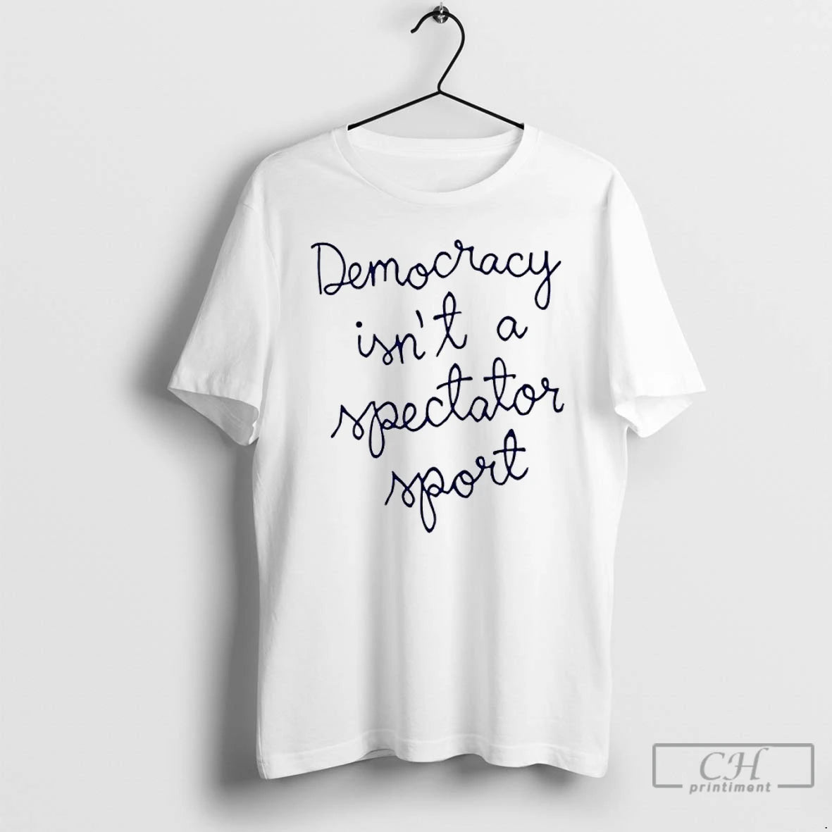 Premium Nicole Wallace Democracy Is Not A Spectator Sport T Shirts Hoodie Sweatshirt | PurePodTees.com