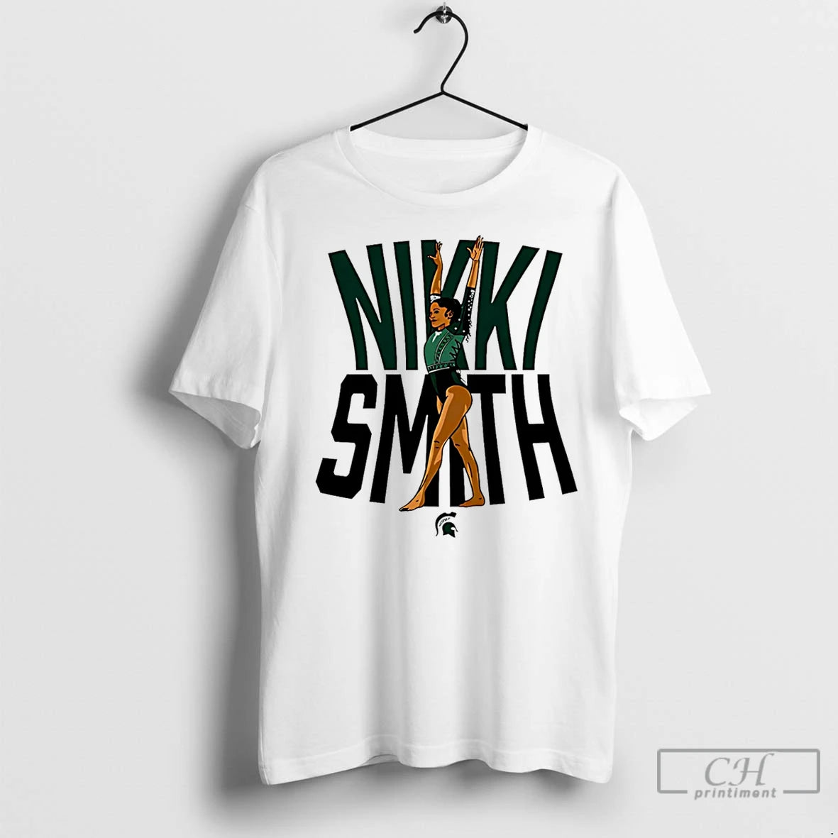 Premium Nikki Smith Michigan State Gymnastics Ncaa Caricature Shirt Hoodie Sweatshirt | PurePodTees.com