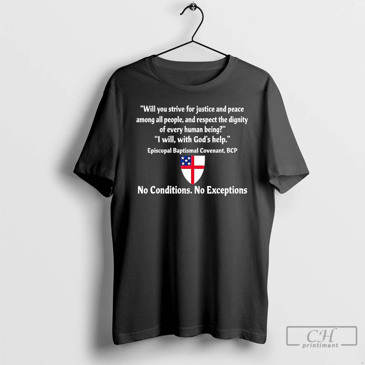Premium No Conditions No Exceptions Will You Strive For Justice T Shirts Hoodie Sweatshirt | PurePodTees.com