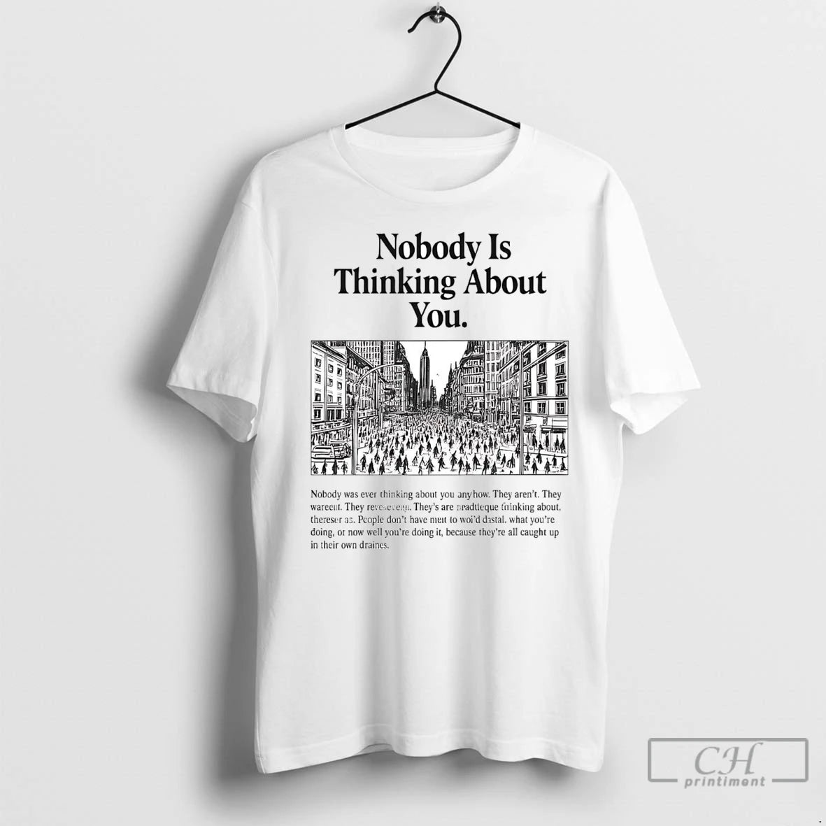 Premium Nobody Is Thinking About You Shirt Hoodie Sweatshirt | PurePodTees.com