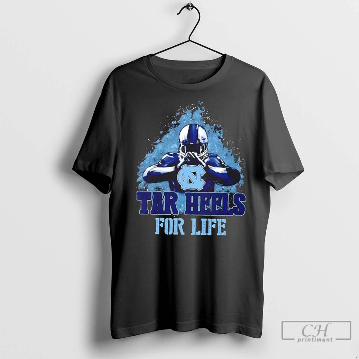 Premium North Carolina Tar Heels Football For Life Shirt Hoodie Sweatshirt | PurePodTees.com