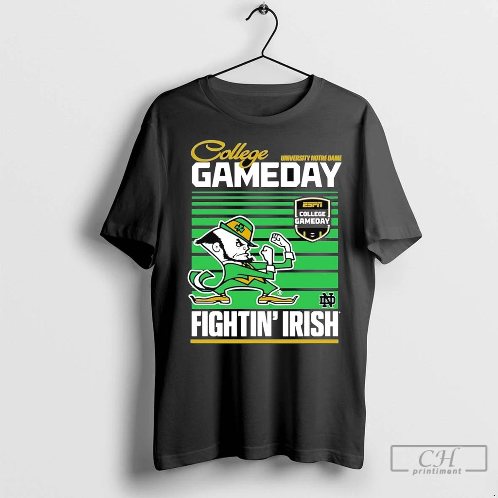 Premium Notre Dame Fighting Irish College Gameday 2025 Shirt Hoodie Sweatshirt | PurePodTees.com