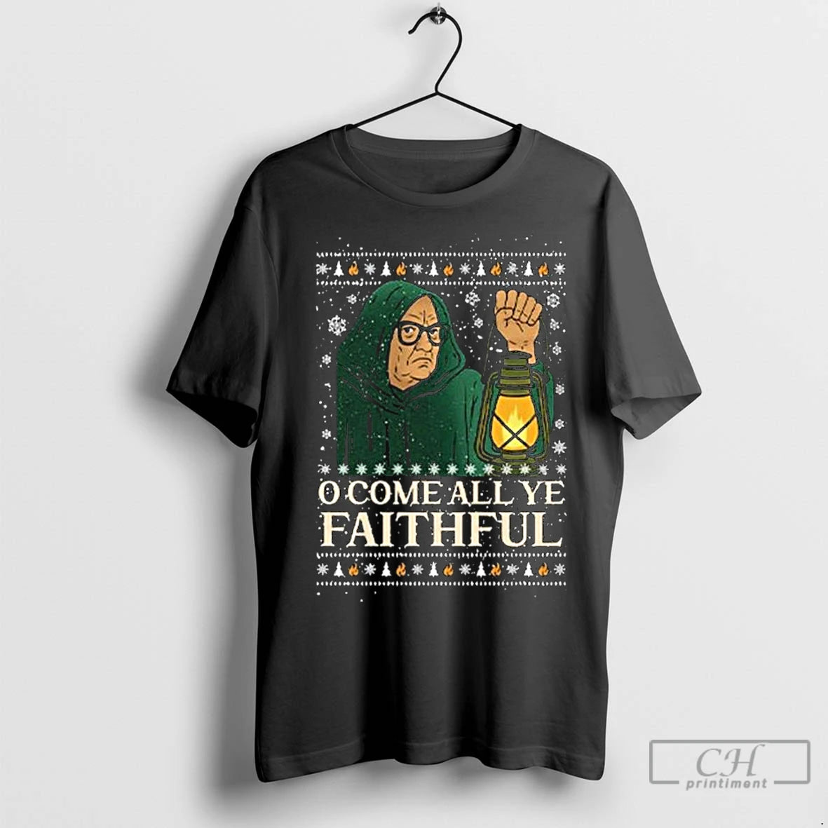 Premium O Come All Ye Faithful Christmas Long Sleve Shirt Hoodie Sweatshirt | PurePodTees.com