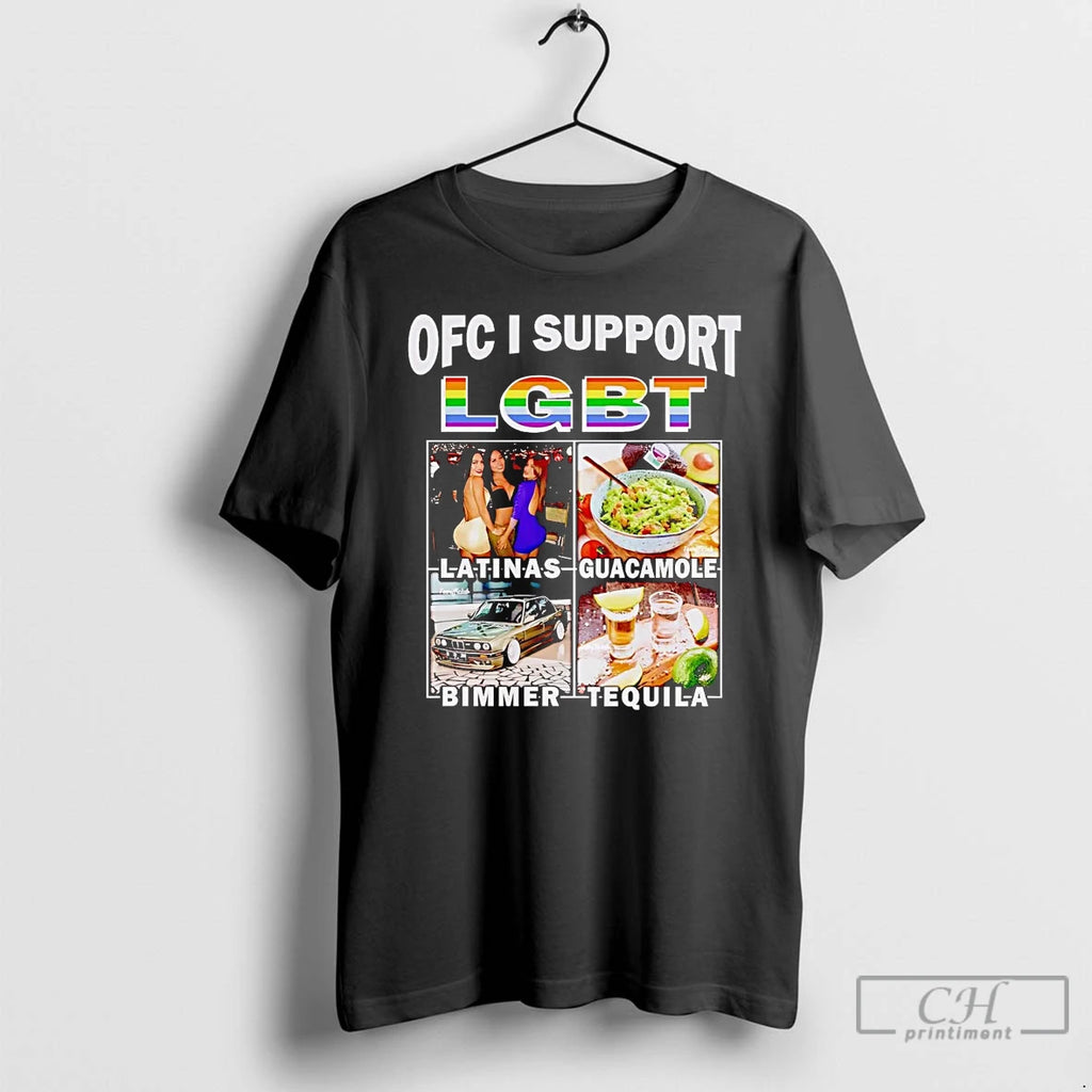Premium Ofc I Support Lgbt Latinas Guacamole T Shirts Hoodie Sweatshirt | PurePodTees.com