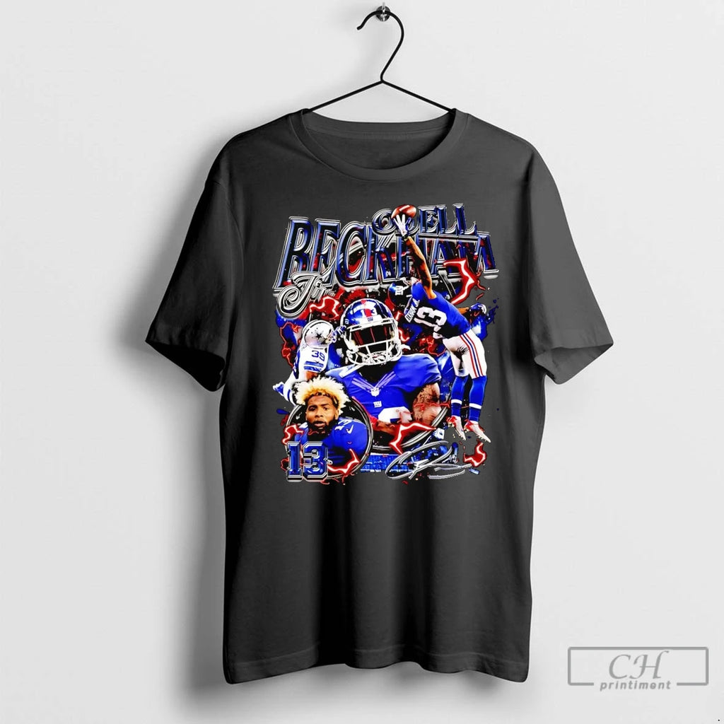 Premium Odell Beckham Jr Picture Collage New York Giants Shirt Hoodie Sweatshirt | PurePodTees.com