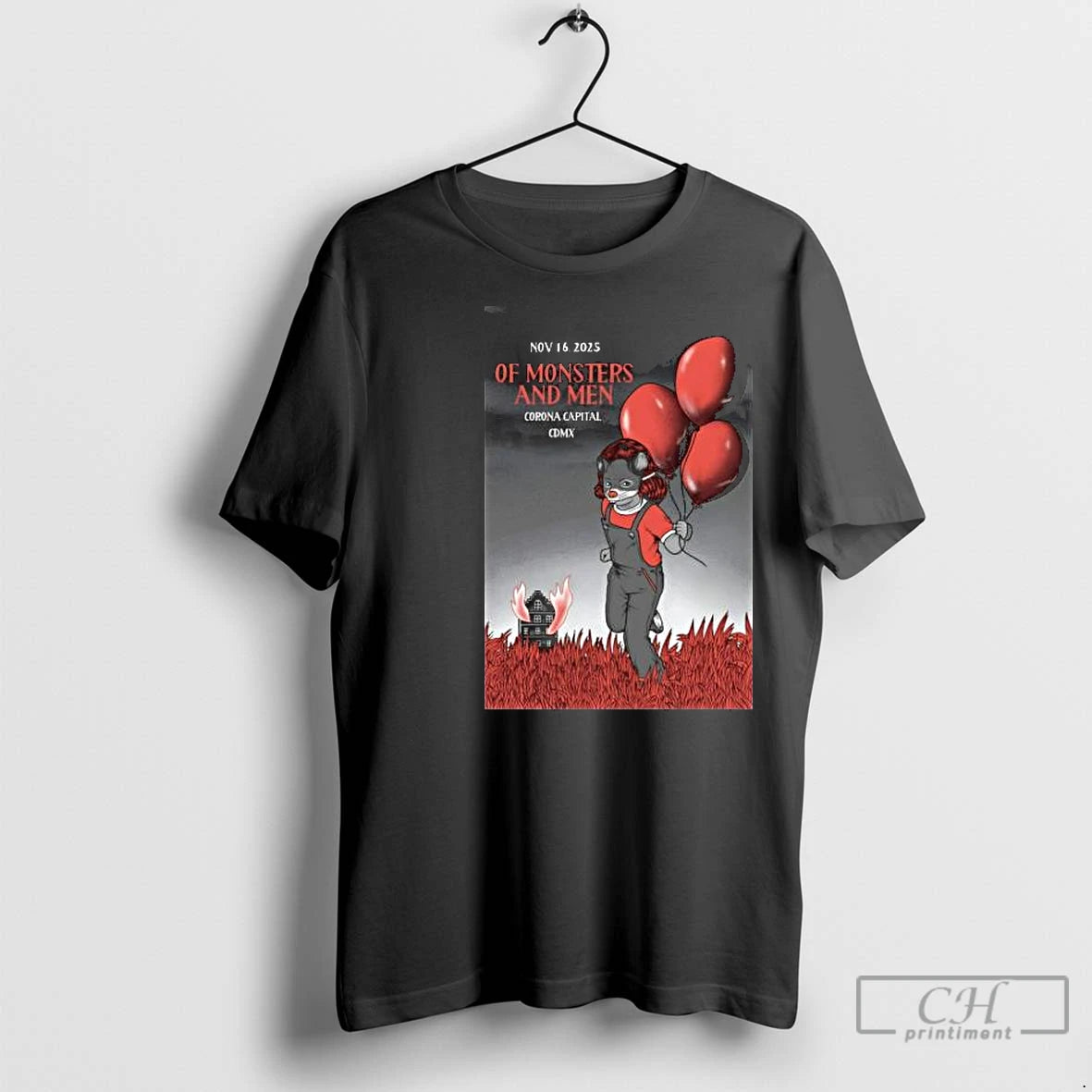 Premium Of Monsters And Men Mexico City Mx On Nov 16 2025 Event Circle Black Shirt Hoodie Sweatshirt | PurePodTees.com