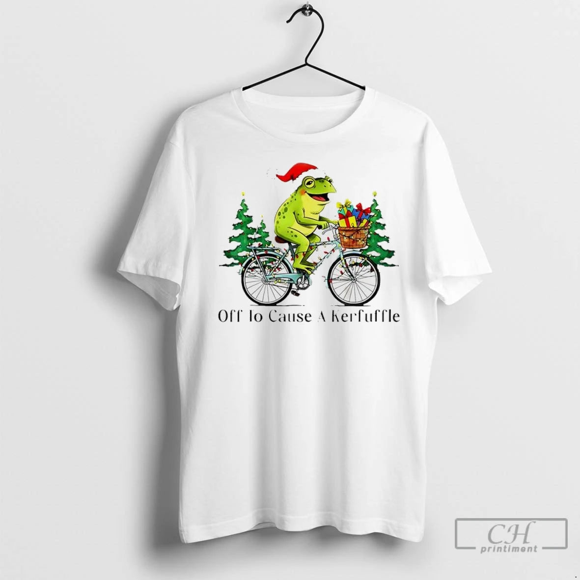 Premium Off To Cause A Kerfuffle Frog Christmas Shirt Hoodie Sweatshirt | PurePodTees.com