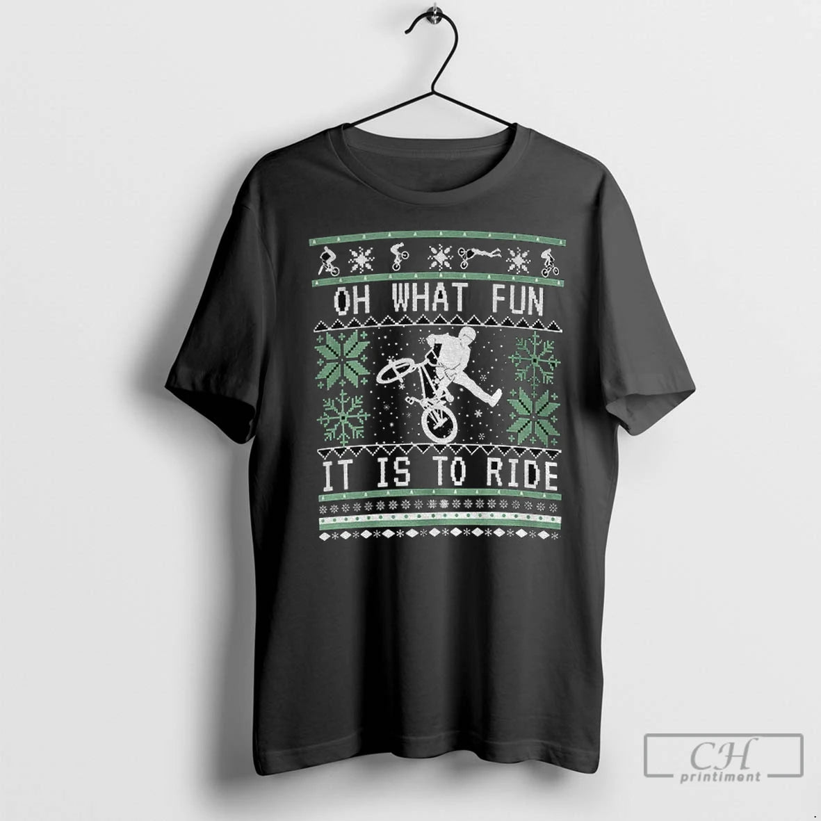 Premium Oh What Fun It Is To Ride Bike Merry Christmas Shirt Hoodie Sweatshirt | PurePodTees.com
